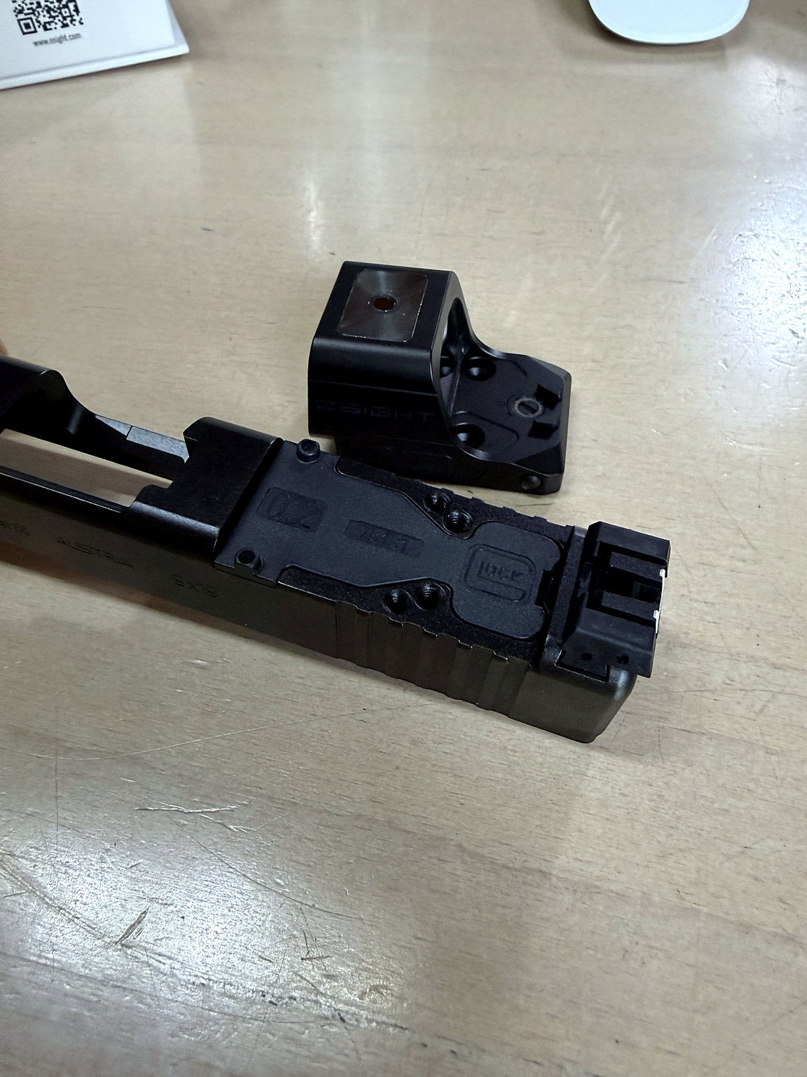 Optic Ready Schnittstelle der Glock 17 Gen6 für OSIGHT XR